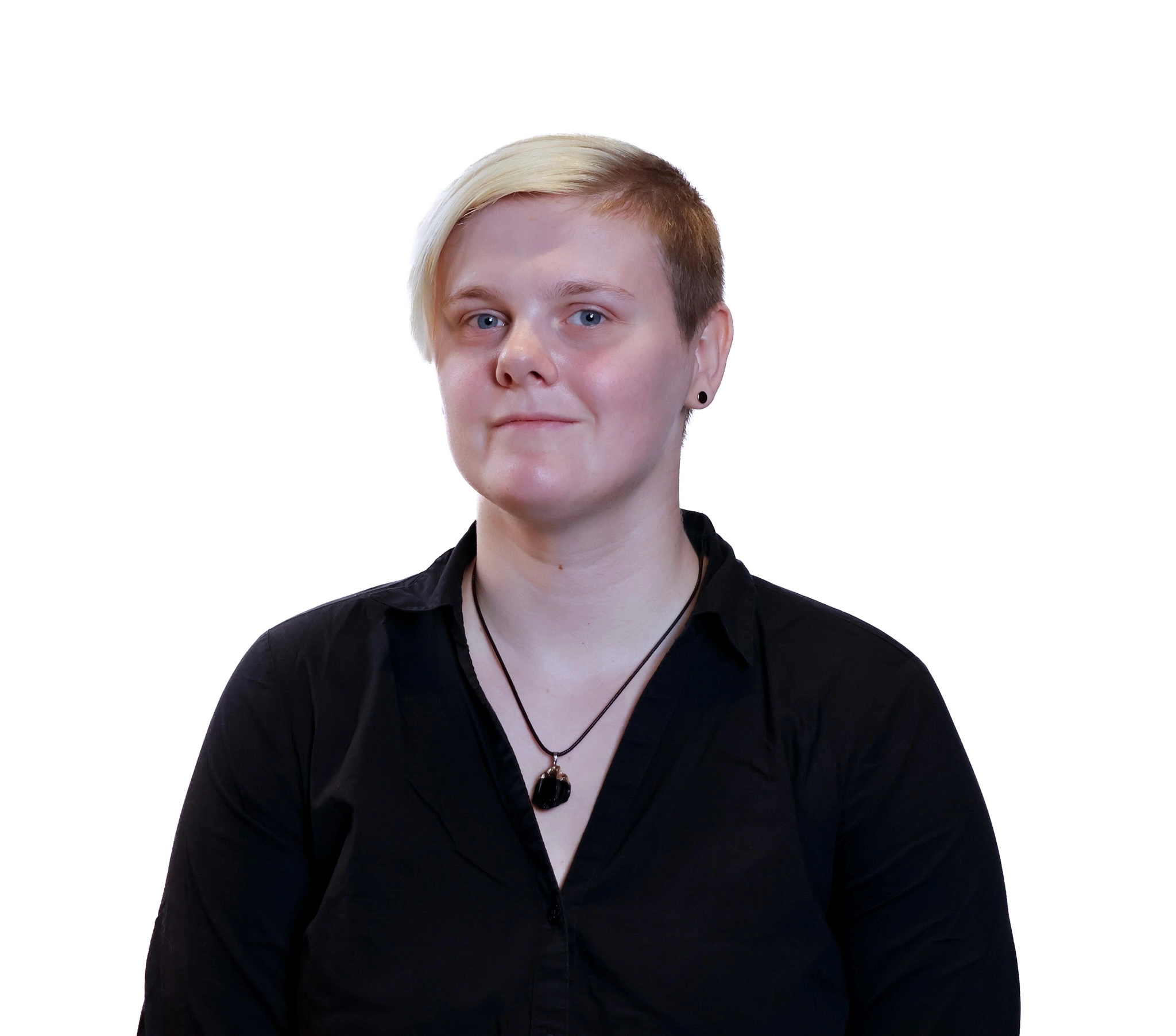 School-portrait of Sara (taken during the internship preparations)